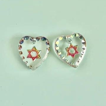 Germany Intaglio Top Hole Pendant David Star 12x11mm