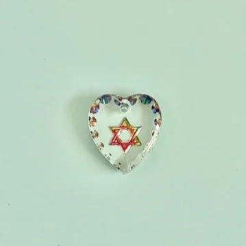 Germany Intaglio Top Hole Pendant David Star 12x11mm