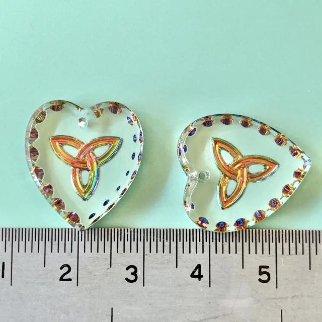 Germany Intaglio Top Hole Pendant Celtic Knot 20x18mm