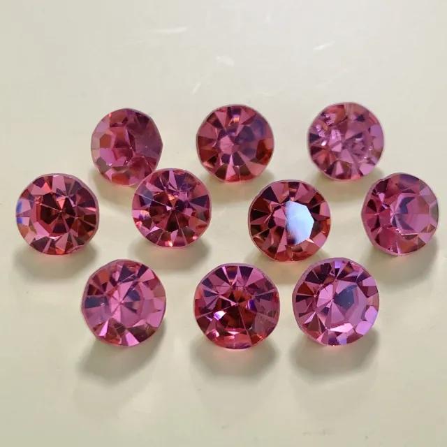 Asfour Crystal Pointed Back Foiled Stones 39ss Rose【10 pcs】