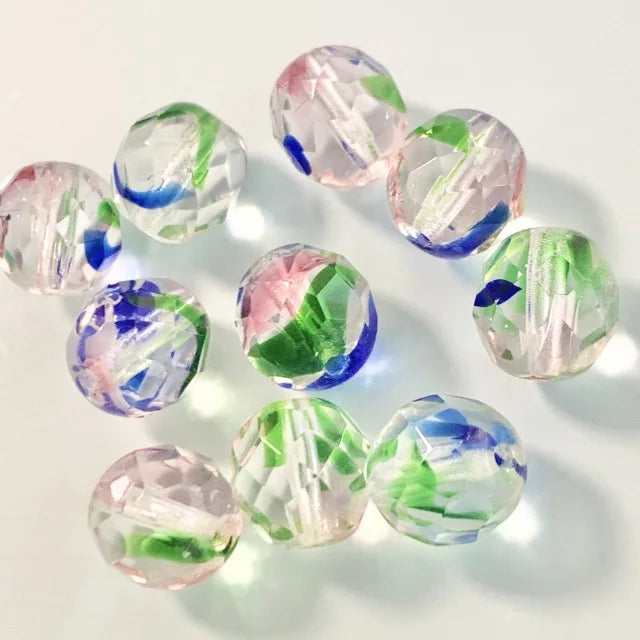 Czech Glass Beads Fire Polished Round【10/8/6 mm】