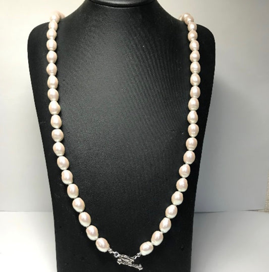 【Made in Japan】Coco Tanishi Faux Baroque Pearl 10mm long Necklace 75cm