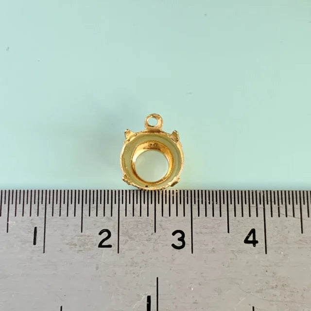 Gold Plated Setting Round 40ss【2pcs】