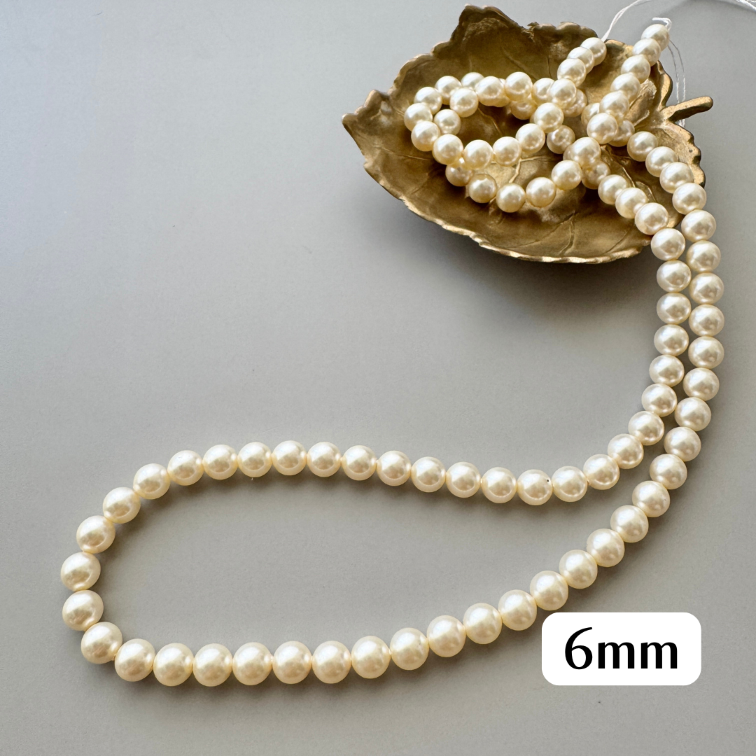 #5810 Swarovski Glass Pearl Crystal Cream【4/6/8/10/12mm】