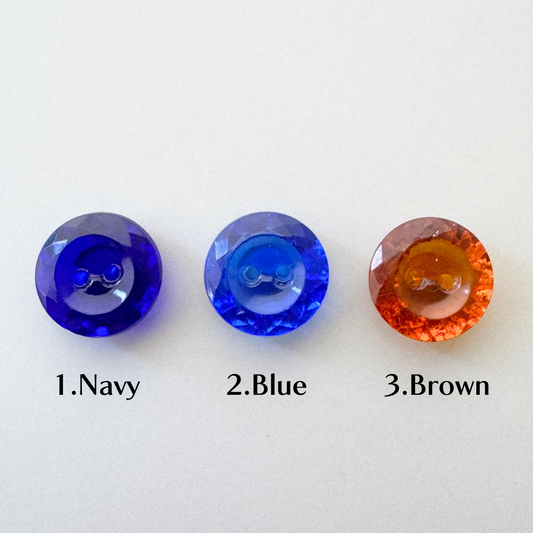 Czech Vintage Glass Button 13.5mm【3 colors】