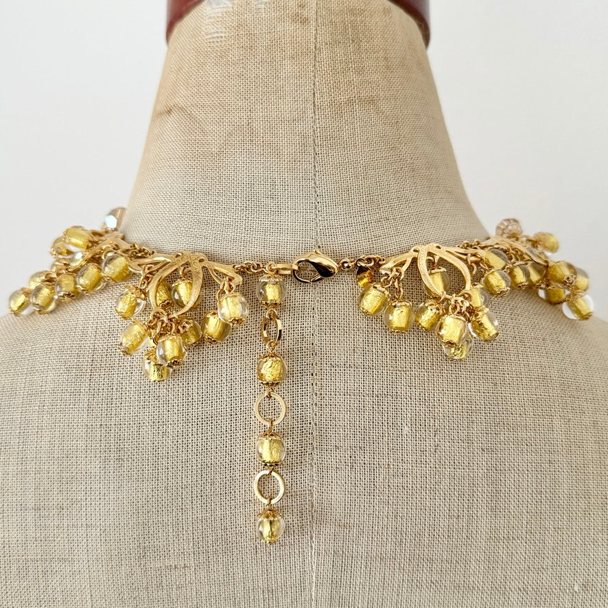 【Made in Japan】"Luxe" Necklace and Earrings Gold