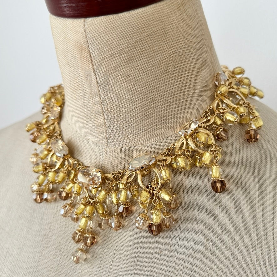 【Made in Japan】"Luxe" Necklace and Earrings Gold