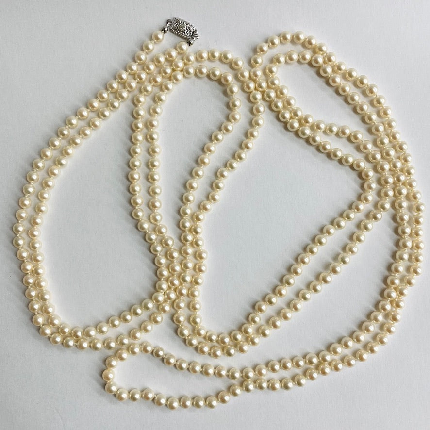 【Made in Japan】Shell Pearl Super Long Necklace SP06