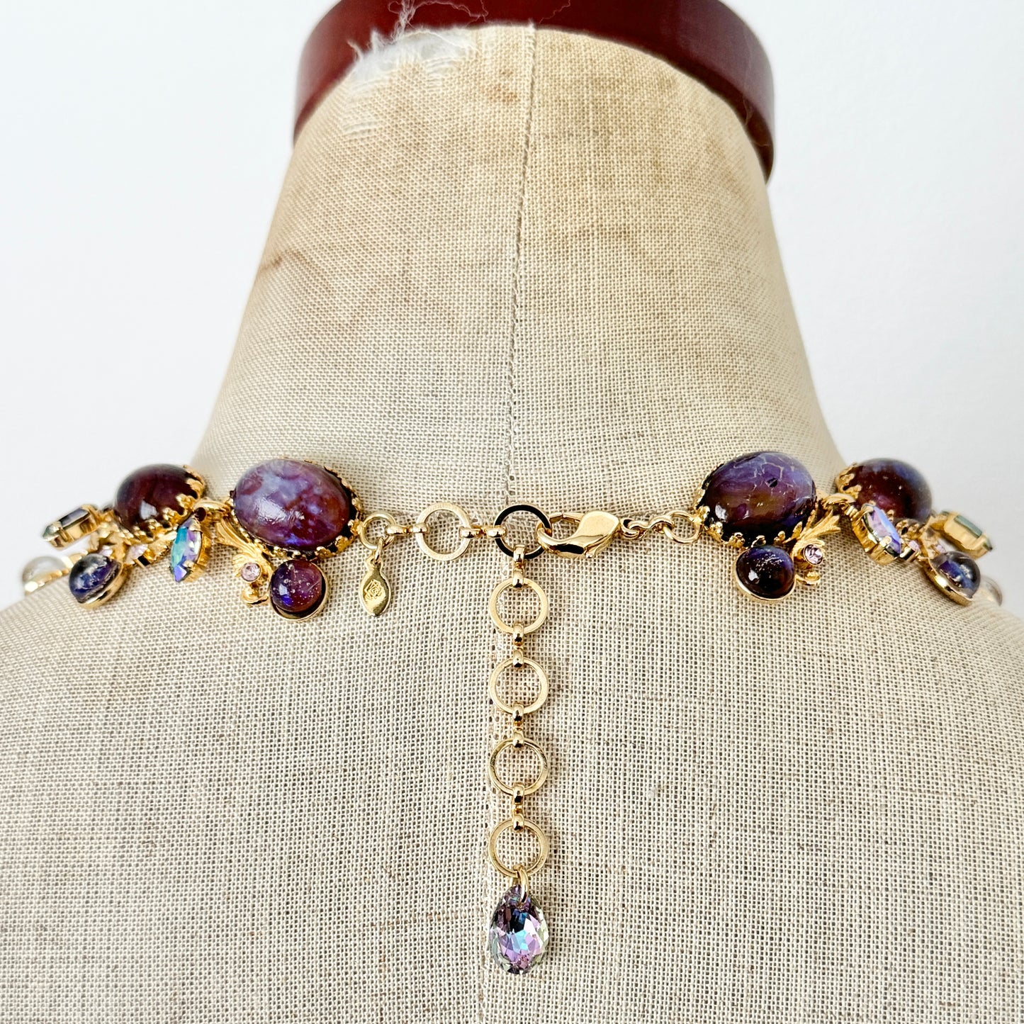 【Made in Japan】"Soiree" Necklace and Earrings Purple