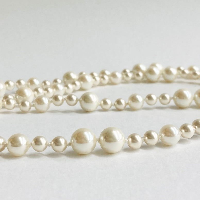 【Made in Japan】Shell Pearl Opera Necklace SP03