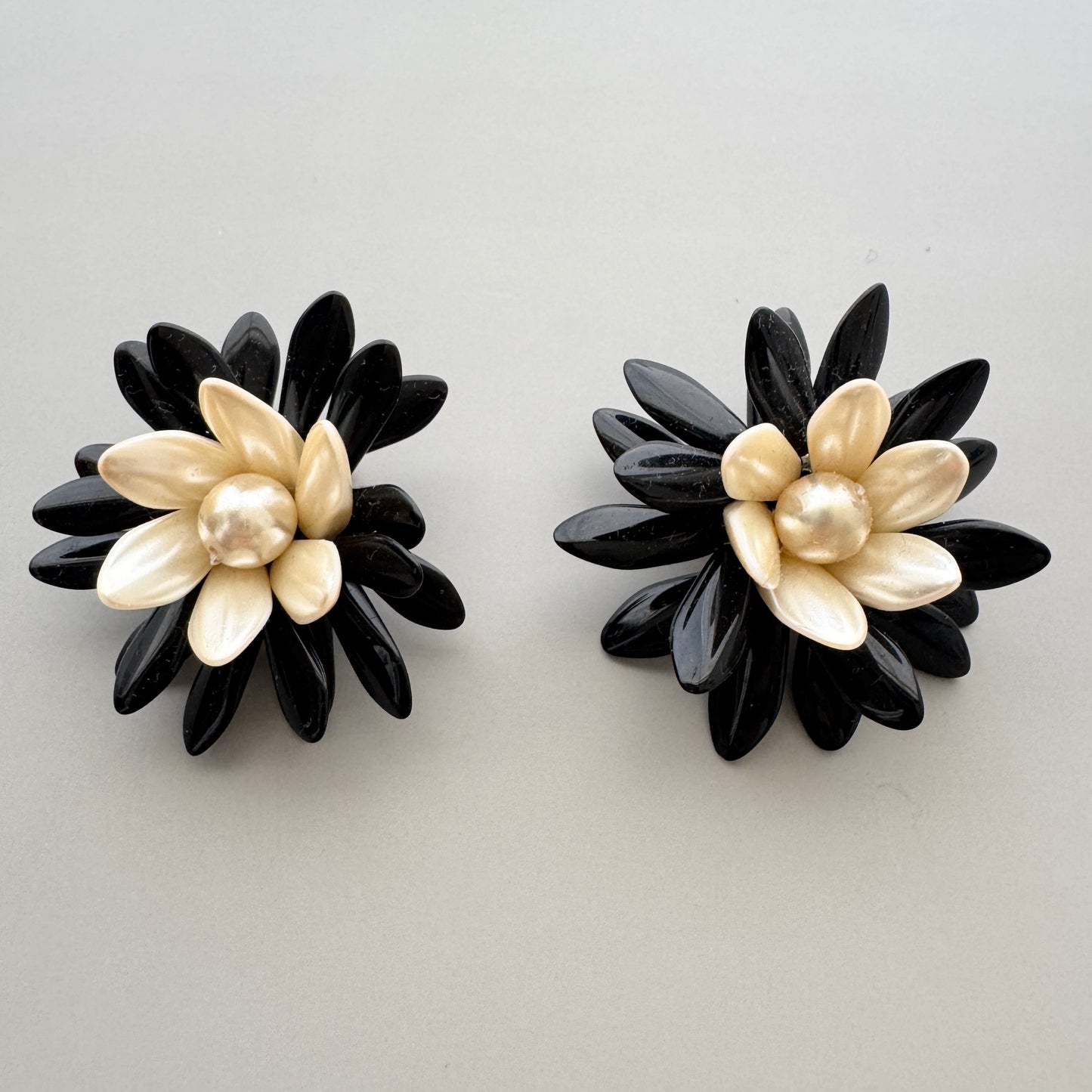 Czech Vintage Beads Flower Earrings