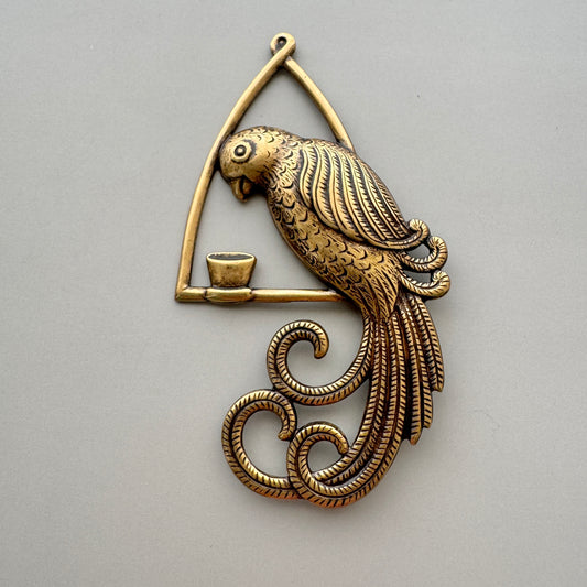 USA Vintage Metal Brooch Bird