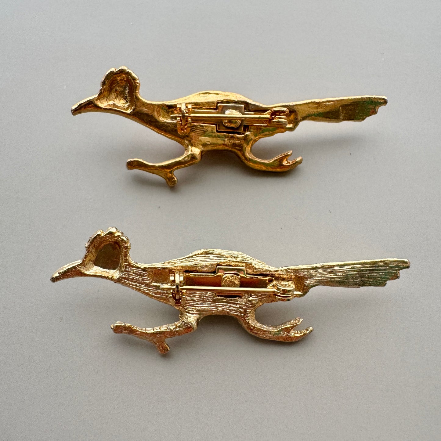 Vintage Brooch Roadrunner【Pink/Green】