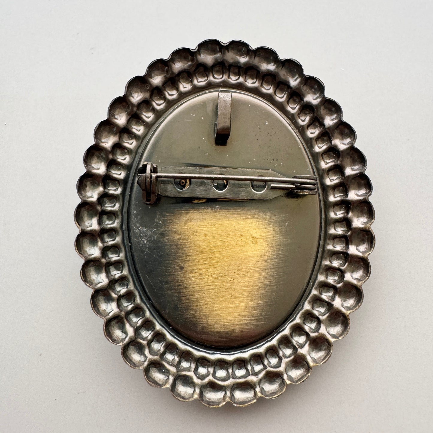 Vintage Style Angel Cameo Brooch