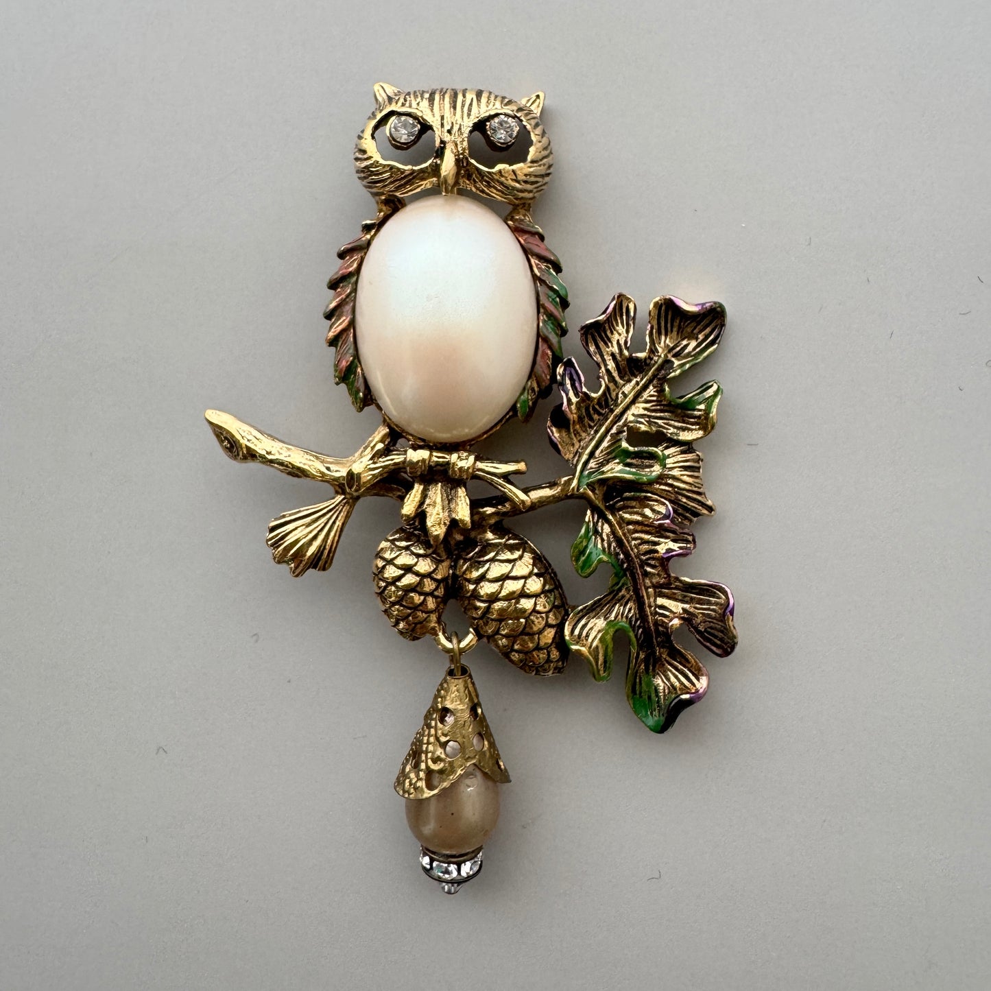 Vintage Owl Brooch