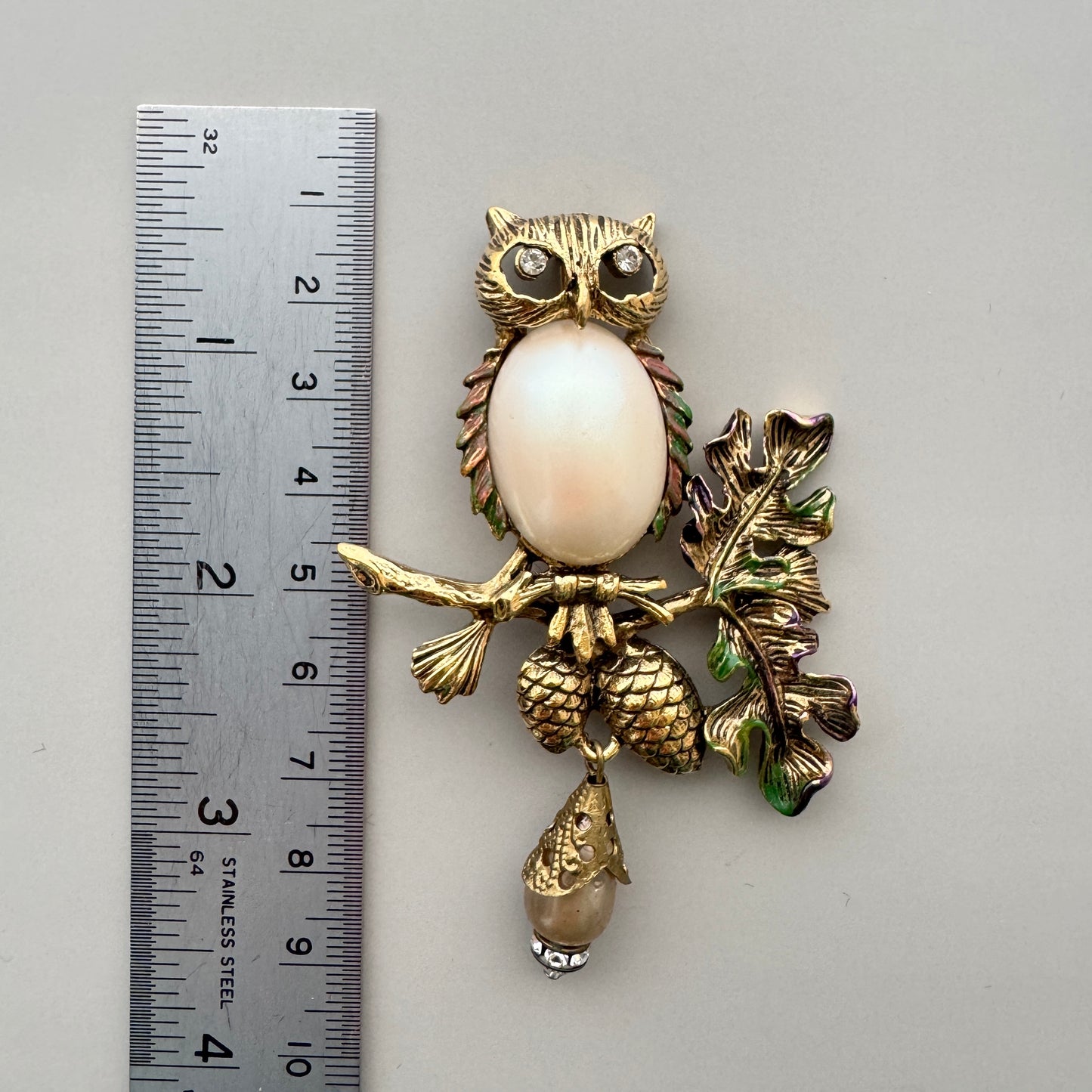 Vintage Owl Brooch
