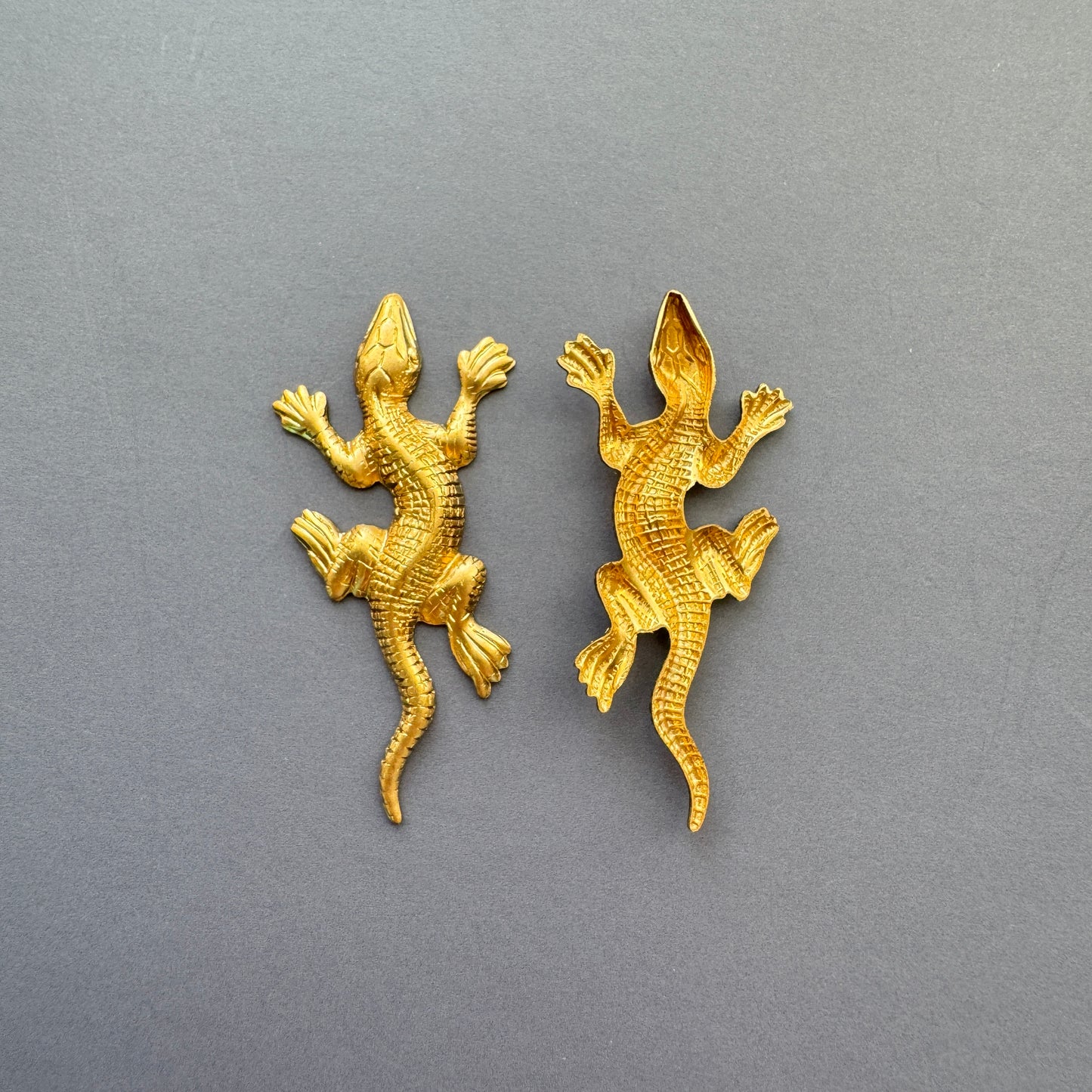 Brass Stamping Mini Lizard 33×15mm