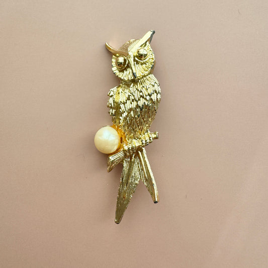 USA Vintage Owl Brooch