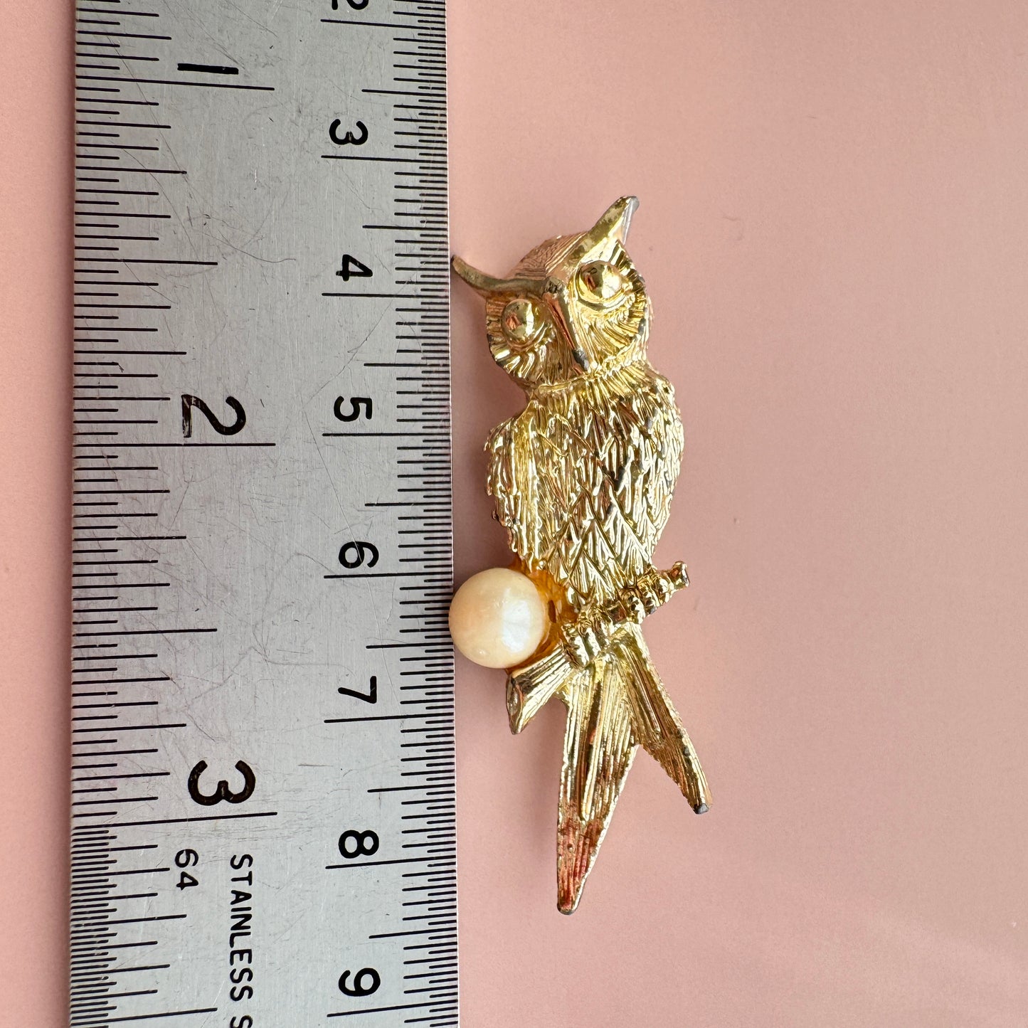 USA Vintage Owl Brooch