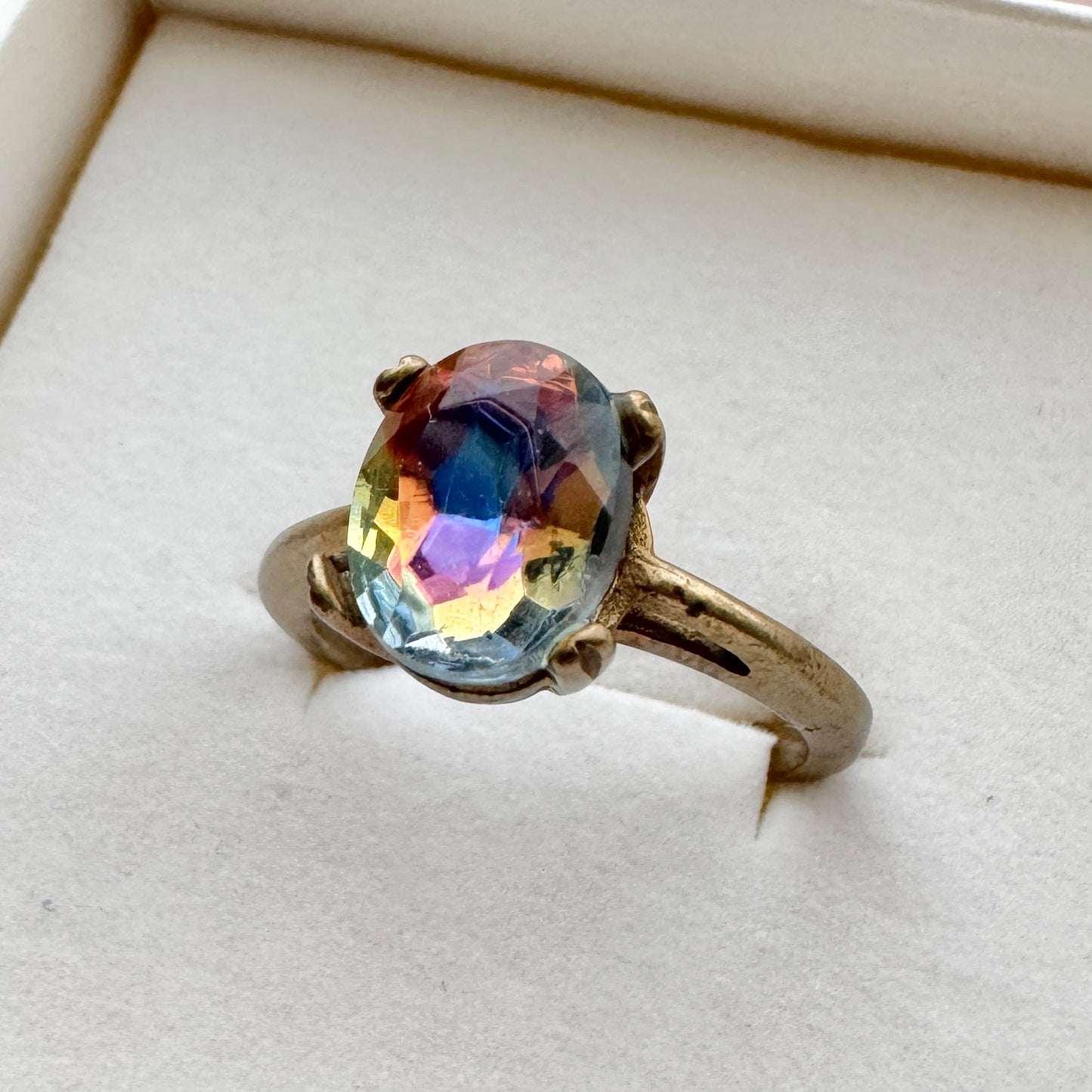 Vintage Glass Stone Ring
