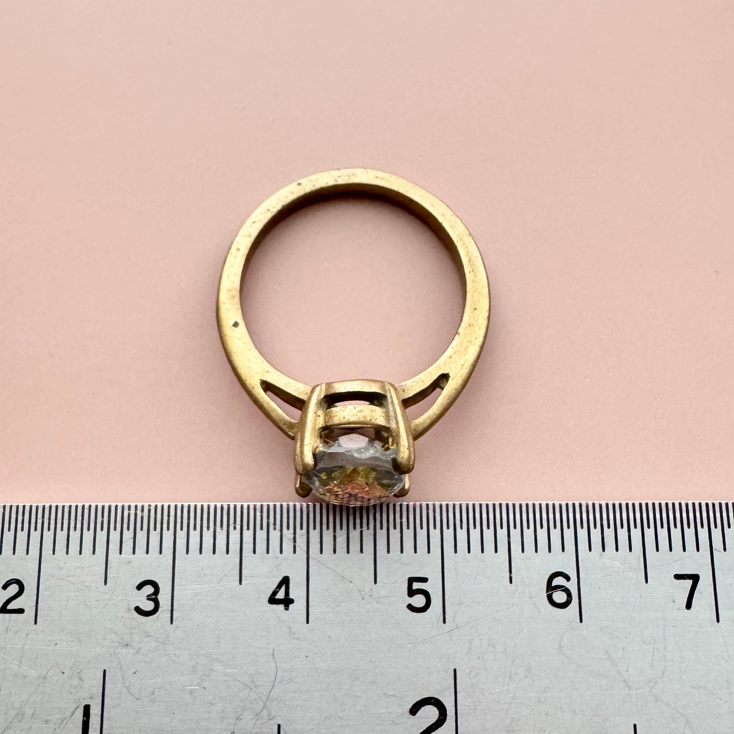 Vintage Glass Stone Ring