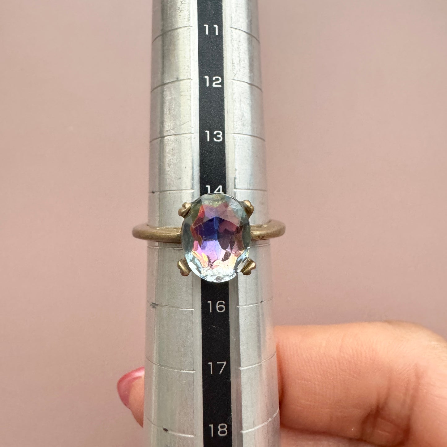 Vintage Glass Stone Ring