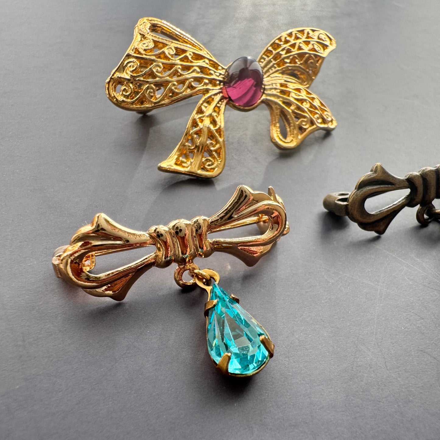 Vintage Ribbon Brooch【3個セット】