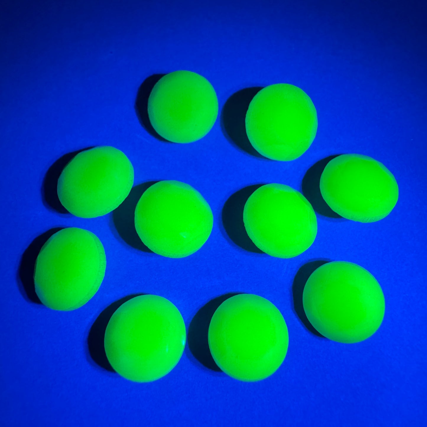 Czech Vaseline Glass Pointed Back Stone Round 8mm【2pcs】