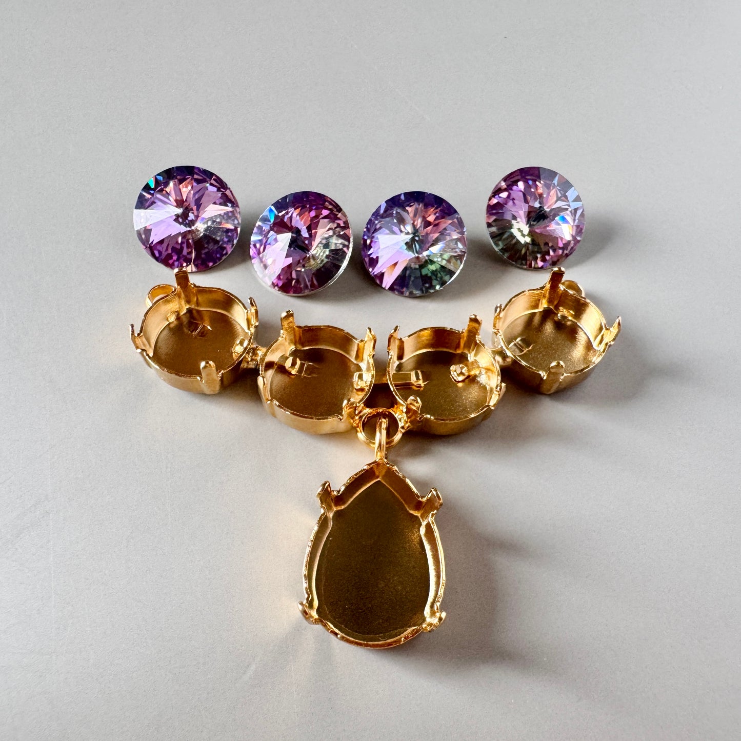 Special Set 【Vintage Swarovski Rivoli & Setting】