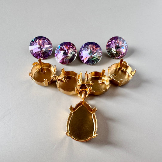 Special Set 【Vintage Swarovski Rivoli & Setting】