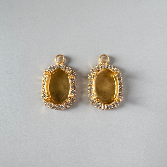 Special Set 【Rhinestone Stone Settings for 14x10mm】