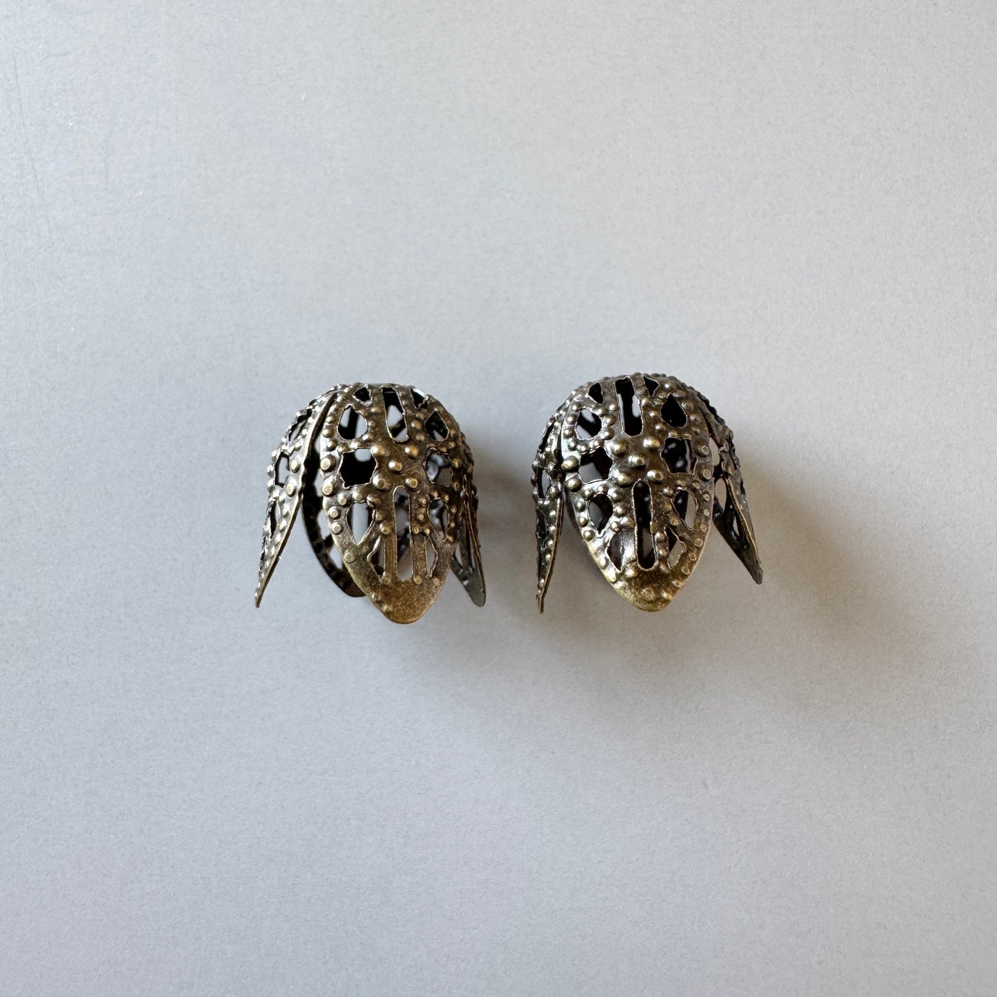 Filigree Beads Cap 10mm【Antique Gold / Gold】