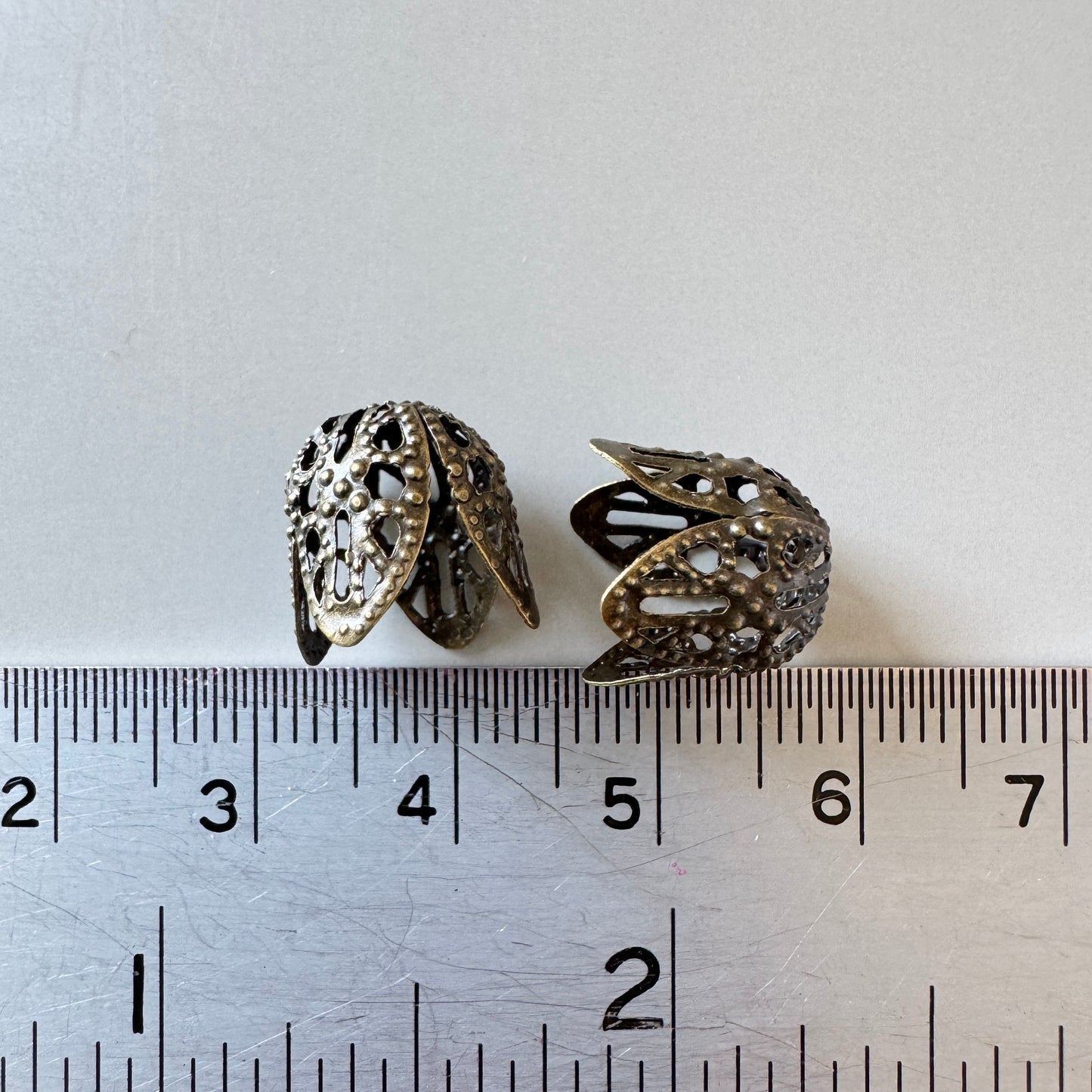Filigree Beads Cap 10mm【Antique Gold / Gold】