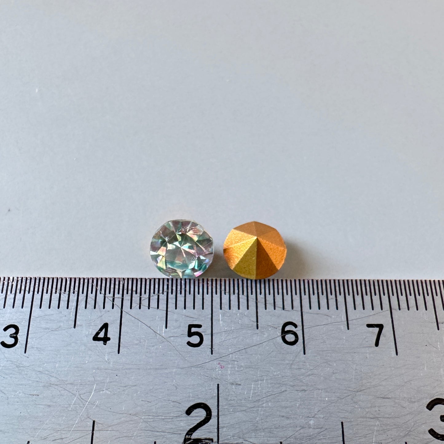 Vintage Swarovski Stone Round Iris Glass 7mm 34ss【2pcs】