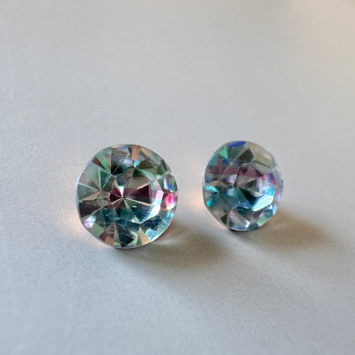 Vintage Swarovski Stone Round Iris Glass 7mm 34ss【2pcs】