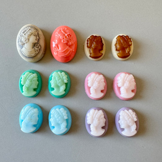 Special Set【Vintage Glass  Mini Cameo Mix】26MX_157