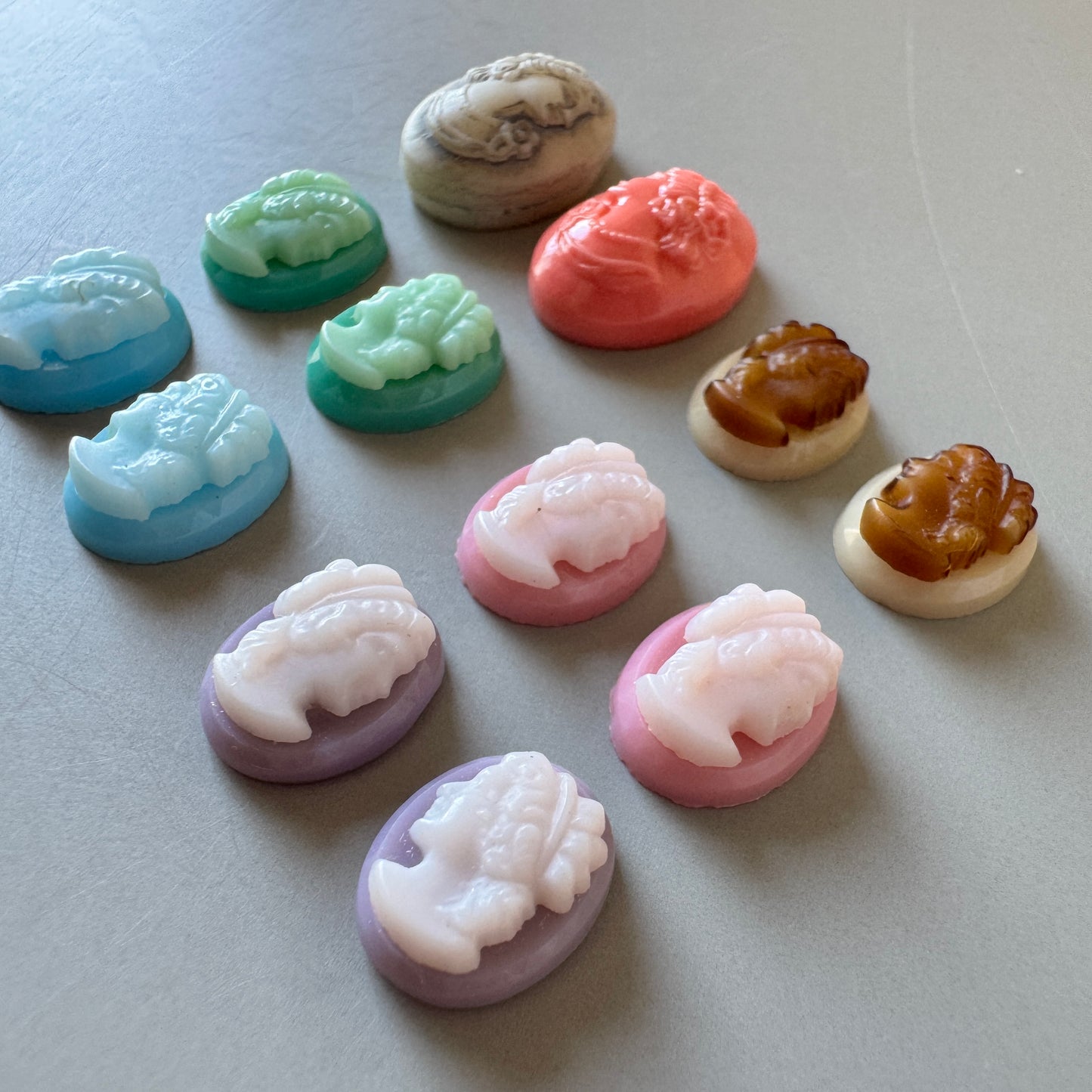Special Set【Vintage Glass  Mini Cameo Mix】26MX_157