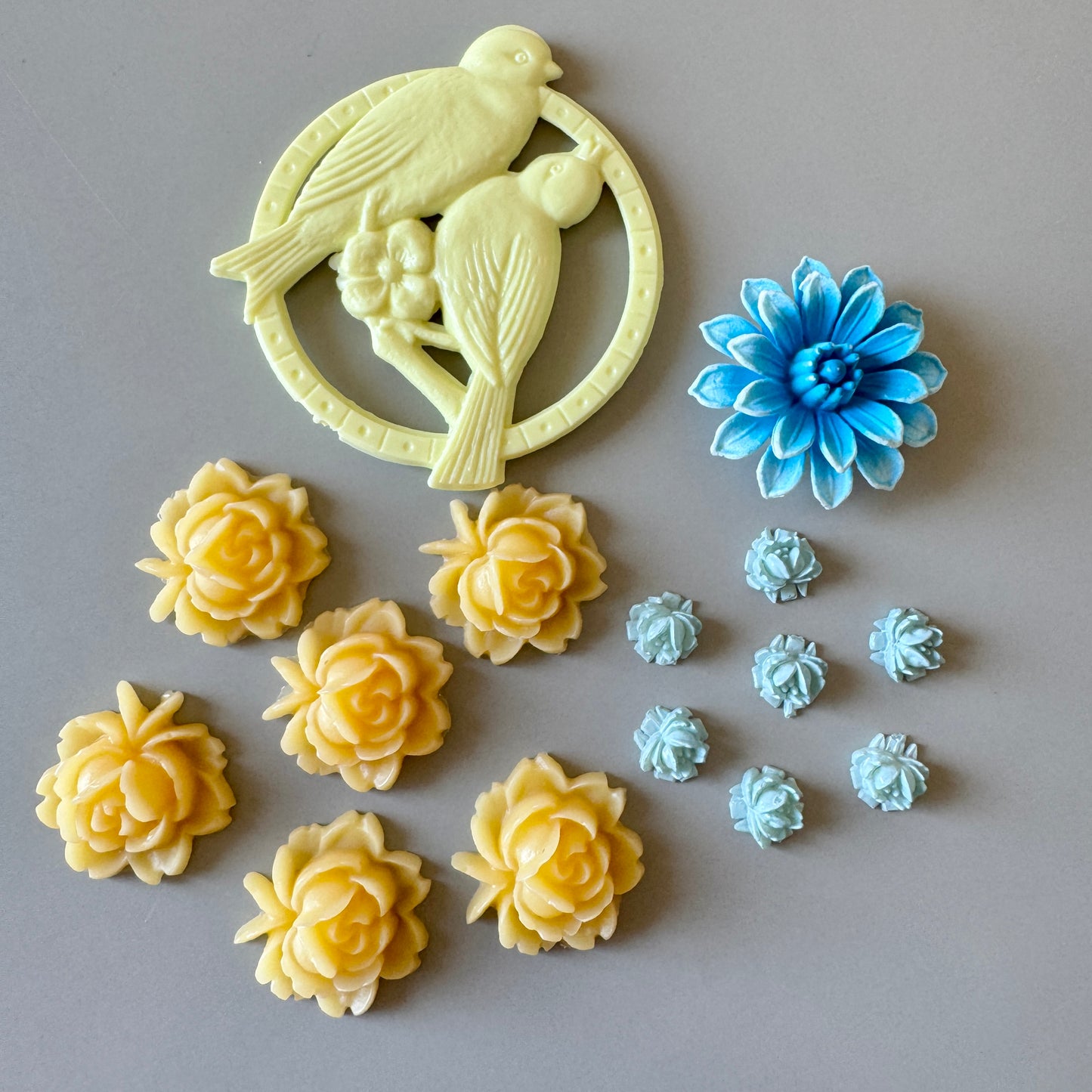 Special Set【Vintage Plastic Flower & Bird Mix】26MX_160
