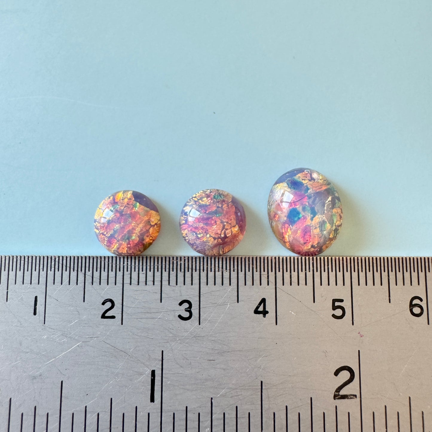 Special Set【Czech Vintage Fire Opal Cabochons】26MX_189