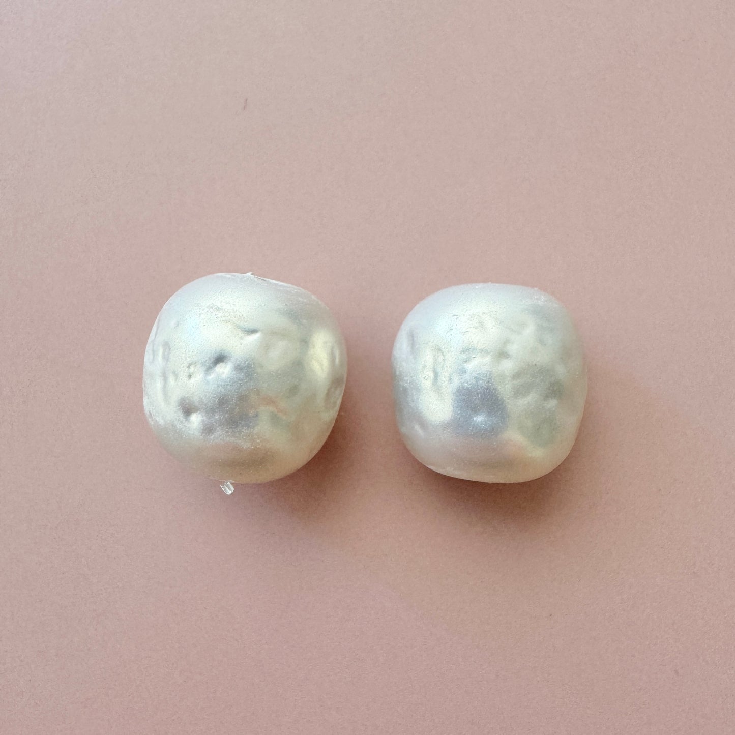 Japan Vintage Glass Baroque Pearl Gray 11-12mm【2pcs】