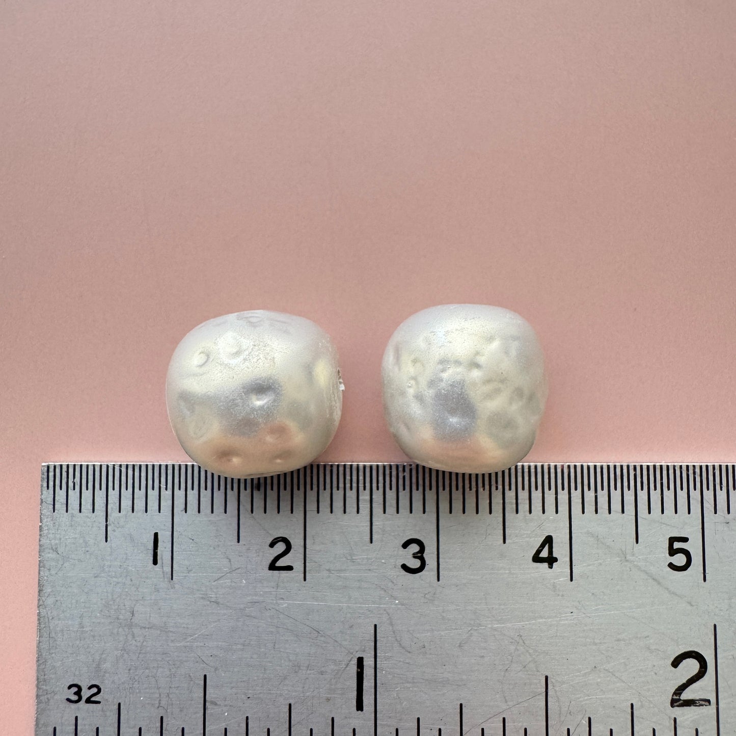 Japan Vintage Glass Baroque Pearl Gray 11-12mm【2pcs】