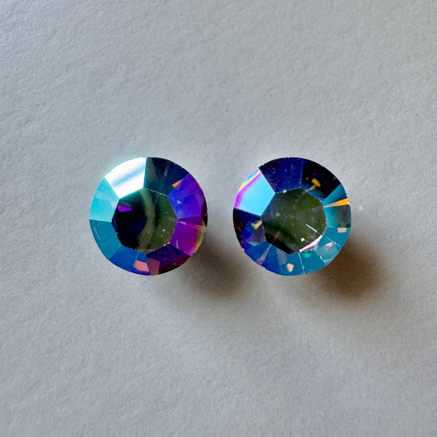 Vintage Swarovski ART #1100 Round Starlight AB 40ss 【2 pcs】