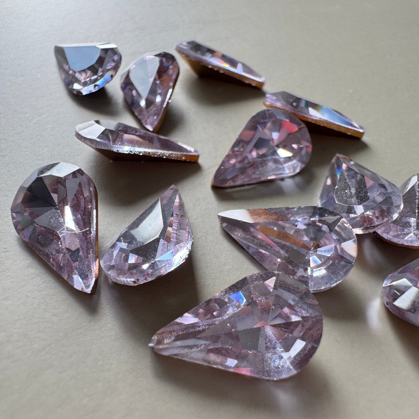 Vintage Swarovski Art.4306 Alexandrite Pearshape 13×7.8mm【2pcs】