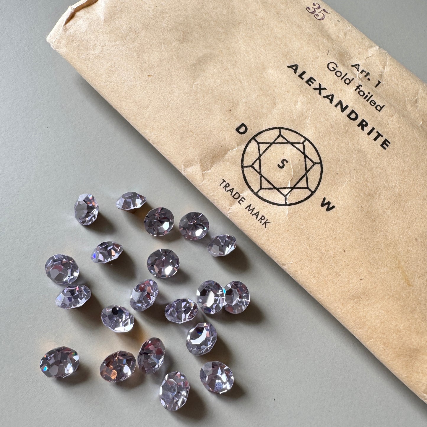 Vintage Swarovski Art #1100 Round 35ss Alexandrite【2 pcs】