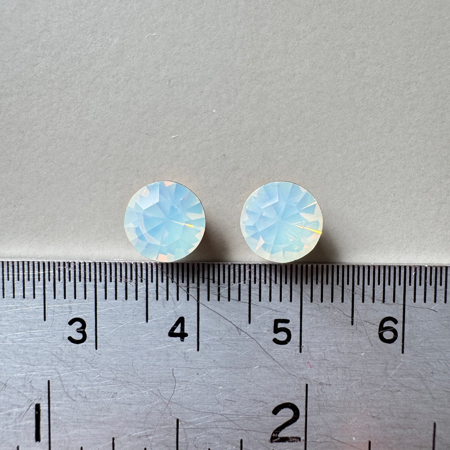 Vintage Swarovski Art #1100 Round 35ss White Opal【2 pcs】