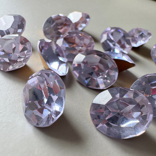 Vintage Swarovski #4100 Alexandrite Oval 12×10mm【2 pcs】