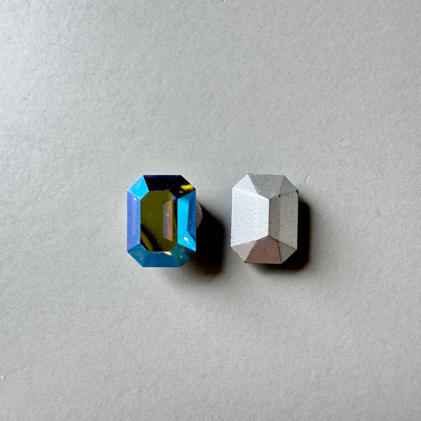 Vintage Swarovski ART #4600 Octagon AB Starlight 8x6mm【2 pcs】