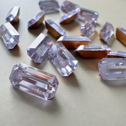 Vintage Swarovski ART #4600 Octagon Alexandrite 10x5mm【2 pcs】