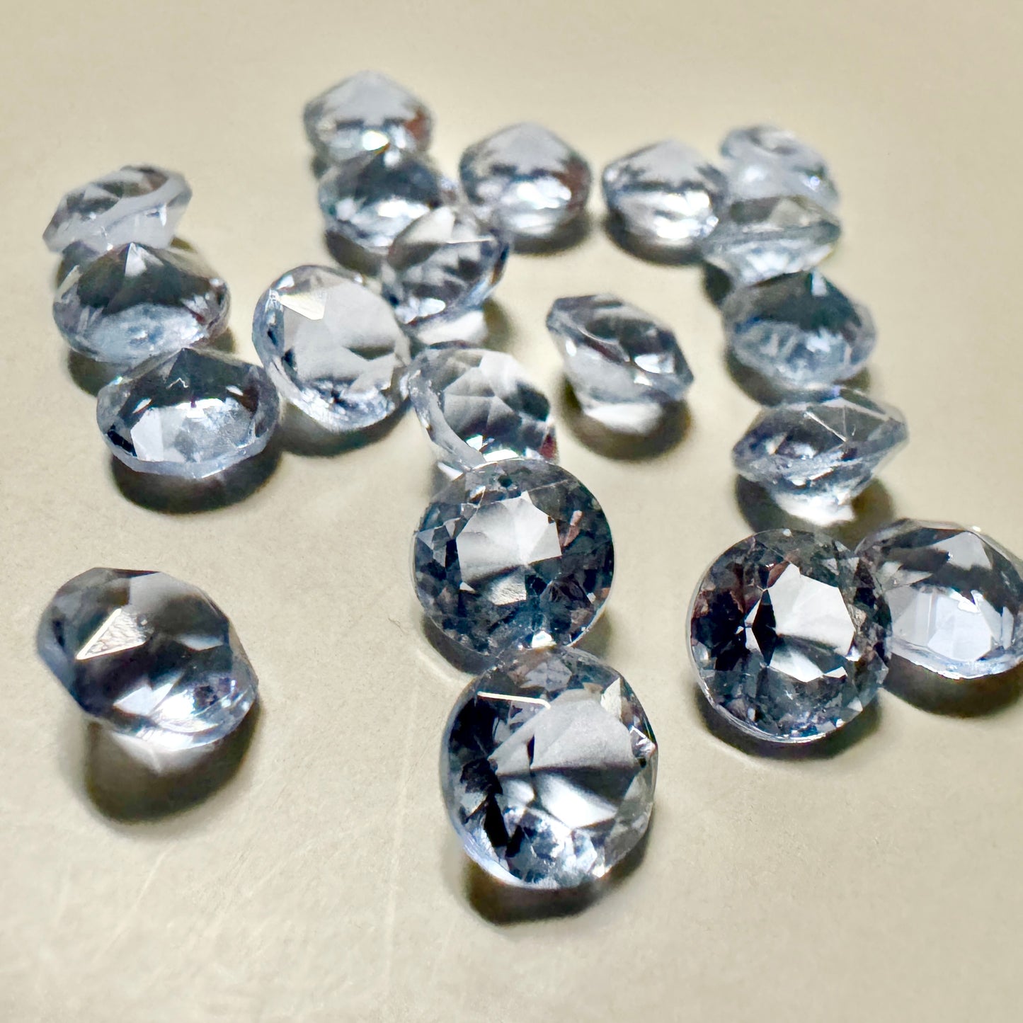 Czech Vintage Glass Stone Round 35ss Alexandrite【2 pcs】