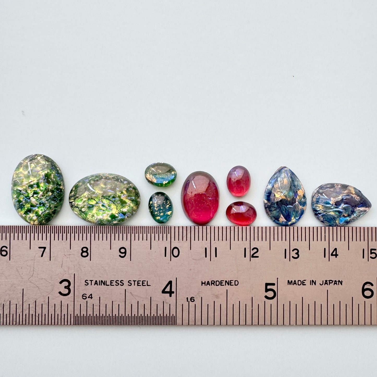 Special Set 【Vintage Fire Opal / Dragons Breath Cabochon mix】25MX_74